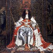 John Michael Wright Charles II of England in Coronation robes Germany oil painting artist